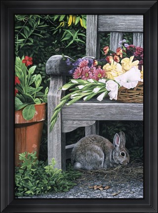 Framed Garden Visitor Print