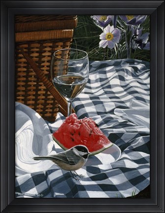 Framed Checkered Cloth Print