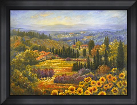 Framed Tuscan Countryside Print
