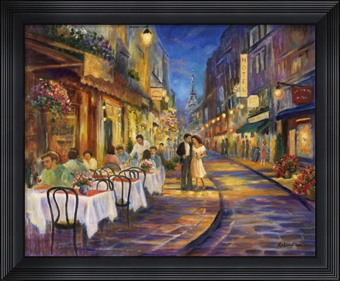 Framed Paris Romance Print