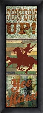 Framed Rodeo Panel One Print