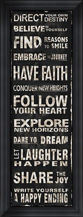 Framed Transit Happy Ending Print