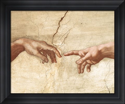 Framed Creation Adam Print