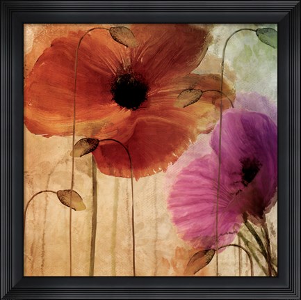 Framed Penchant For Poppies Print