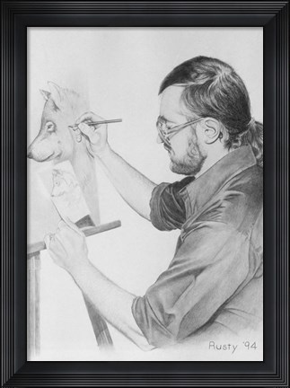 Framed Self Portrait Print