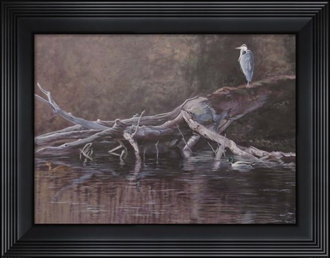 Framed Great Blue Print