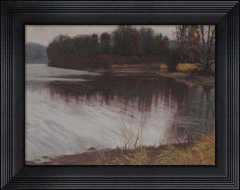 Framed Huron River Bridge Print