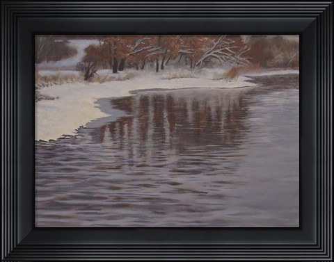 Framed Huron River Cold Print