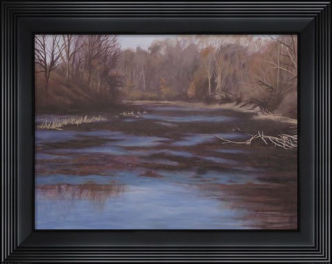 Framed Huron River Cove Print
