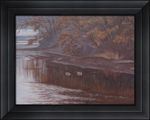 Framed Huron River Geese Print