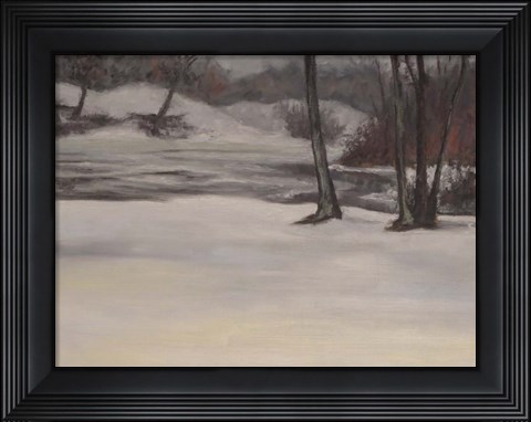 Framed Huron River, Milford Print