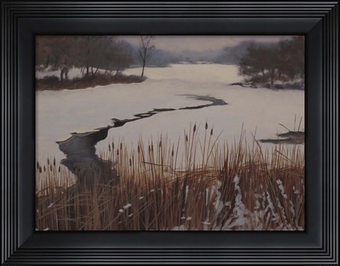 Framed Nature Center Drain Off Print