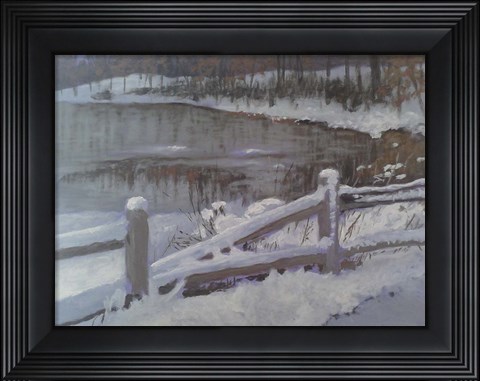 Framed Nature Center Wintertime Print