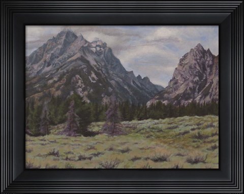 Framed Teton View Print