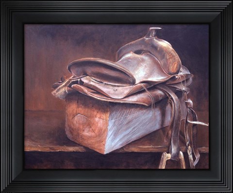 Framed Saddle Up Print