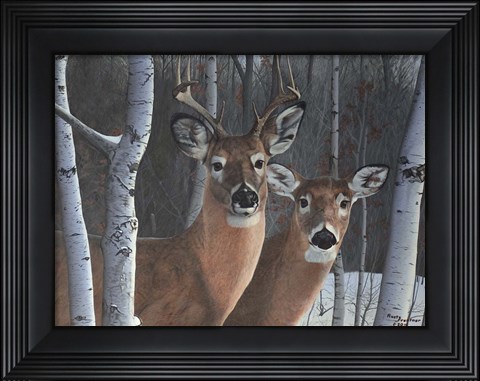 Framed Deer Magic Print