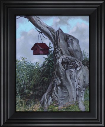 Framed Bird House Print