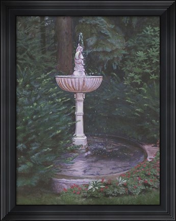 Framed Plein Air in the Garden Print