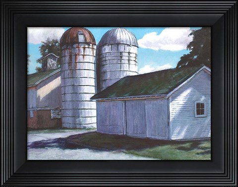 Framed Silos Print