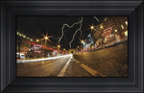 Framed Elysee storm Print