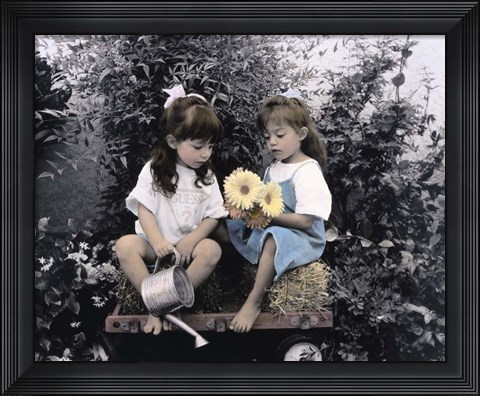 Framed Garden Girls Print