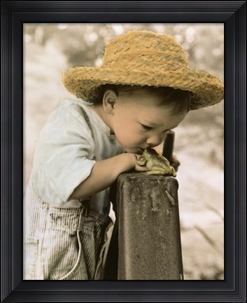 Framed Princess Frog Print