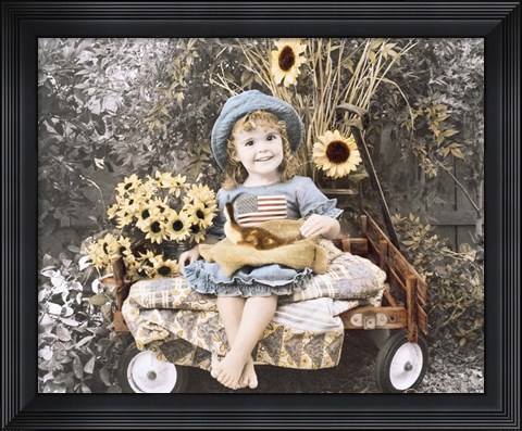 Framed Sunflower Smile Print