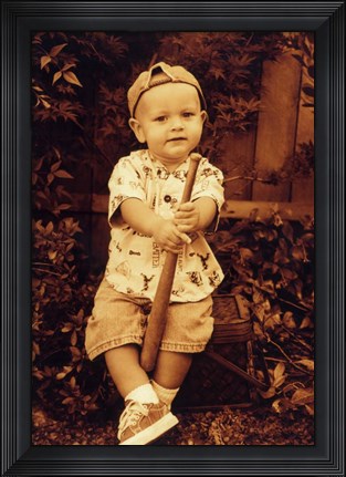 Framed Batter Up Print