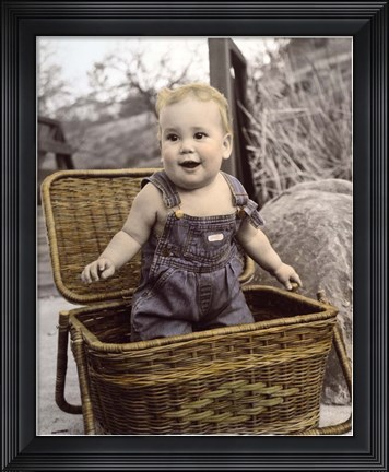 Framed Picnic Surfer Print