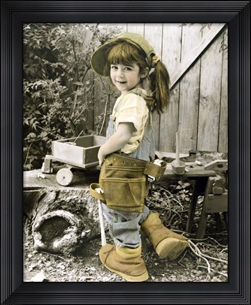 Framed Daddy&#39;s Shoes 1 Print