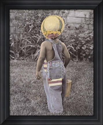 Framed Star Spangled Girl Print