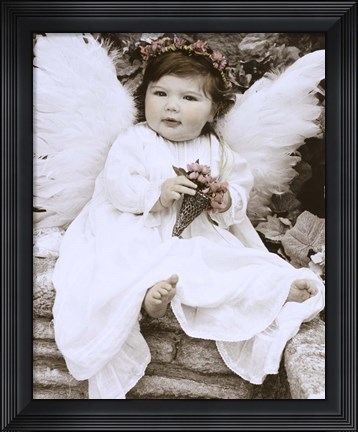Framed Baby Angel Print
