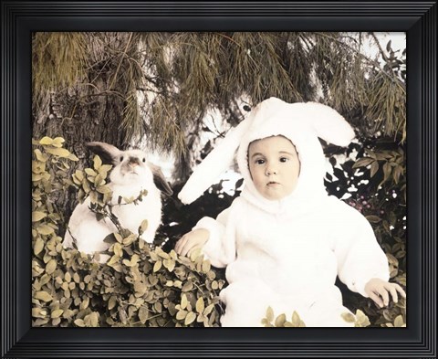 Framed Bunnies Print