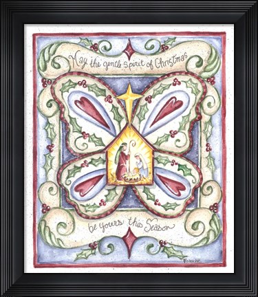 Framed May the Gentle Spirit of Christmas Print