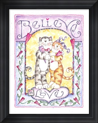 Framed Believe In Love Print