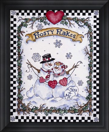 Framed Frosty Flakes Print