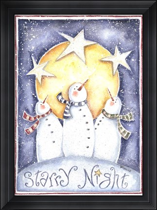 Framed Starry Night Print