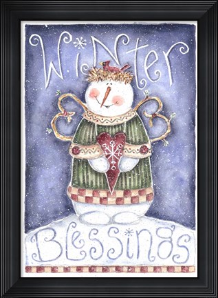 Framed Winter Blessing Print