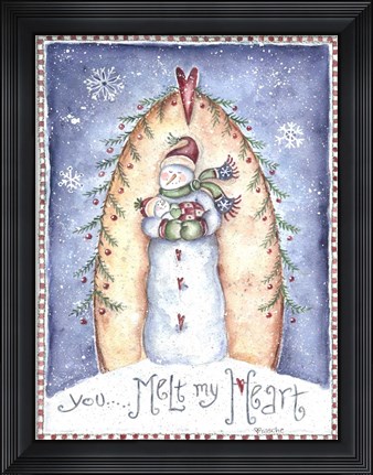 Framed You Melt My Heart Print