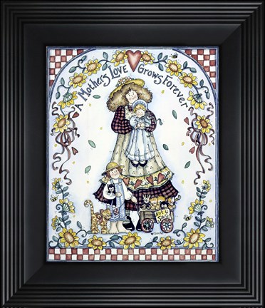 Framed Mothers Love Grows Forever Print