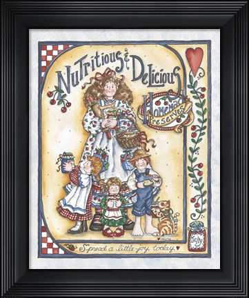 Framed Nutritious &amp; Delicious Print