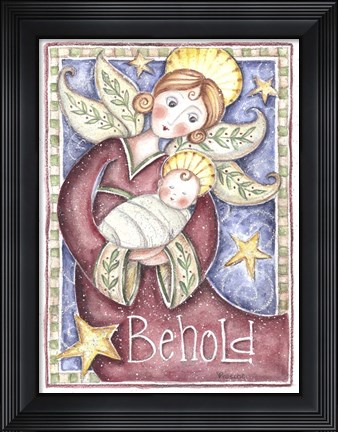 Framed Behold Angel Print