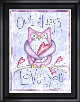 Framed Owl Always Print