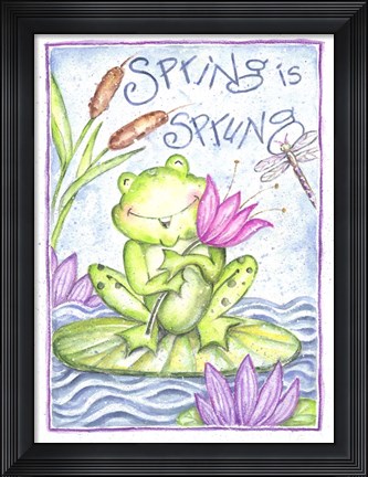 Framed Spring is Sprung Print
