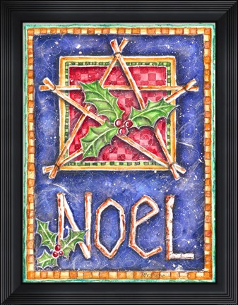 Framed Noel Star Print