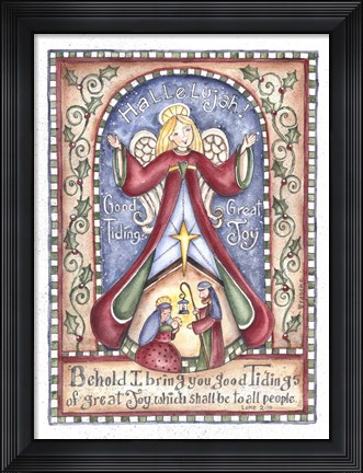 Framed Hallelujah Angel Print