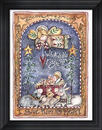 Framed What Shall I Give Him Print