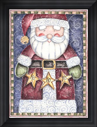 Framed Ho Ho Ho Santa Print