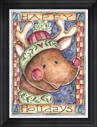 Framed Happy Holidays Print