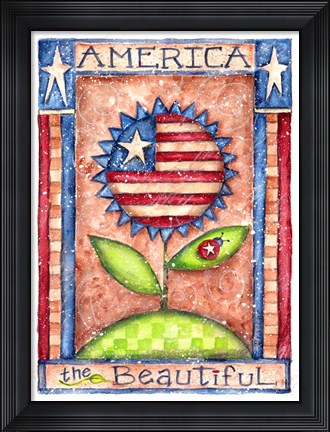Framed America The Beautiful Print